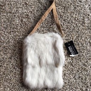 Wilsons Leather Rabbit Fur Cross body bag